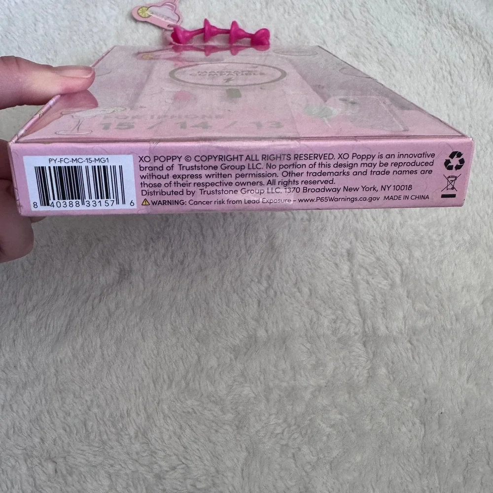 XO Poppy Main Squeeze‎ Pink Margarita MagSafe Case for iPhone 15 14 13